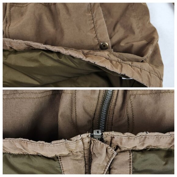 Columbia Mens Mid Weight Flannel and Nylon Lined Coat Size Large Brown - Picture 14 of 15